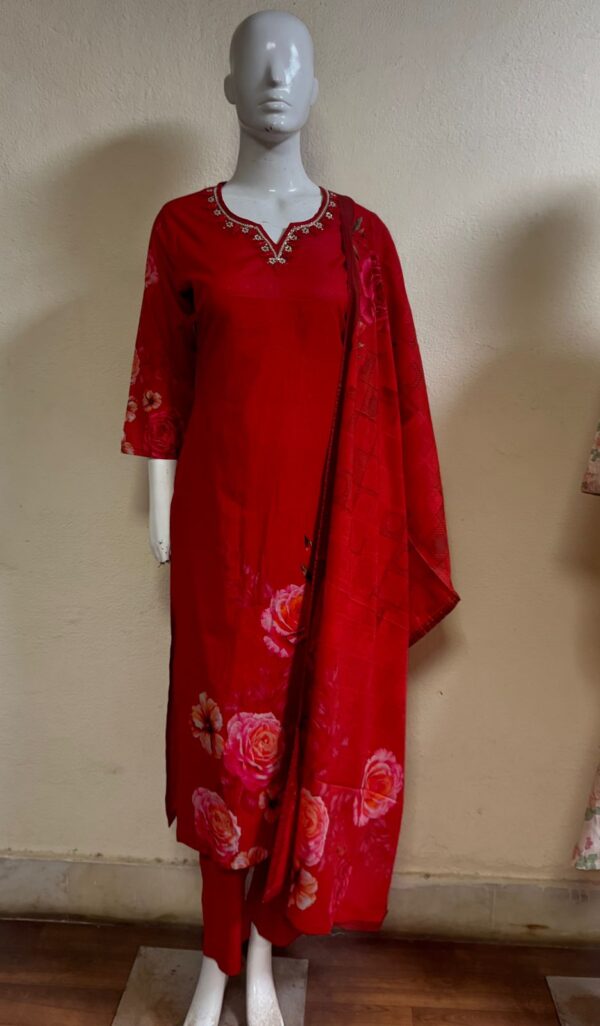 elegant mustard embroidered kurta set | women's traditional indian wear